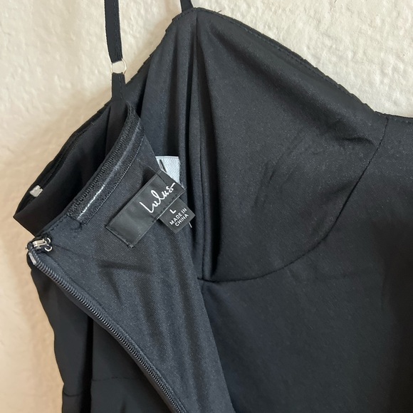 NWOT Cause for Commotion Black Pleated Bustier Maxi Dress - Picture 5 of 7